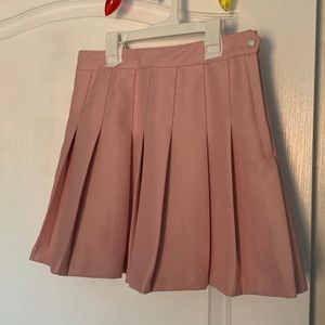 Baby Pink Pleated Schoolgirl Skirt